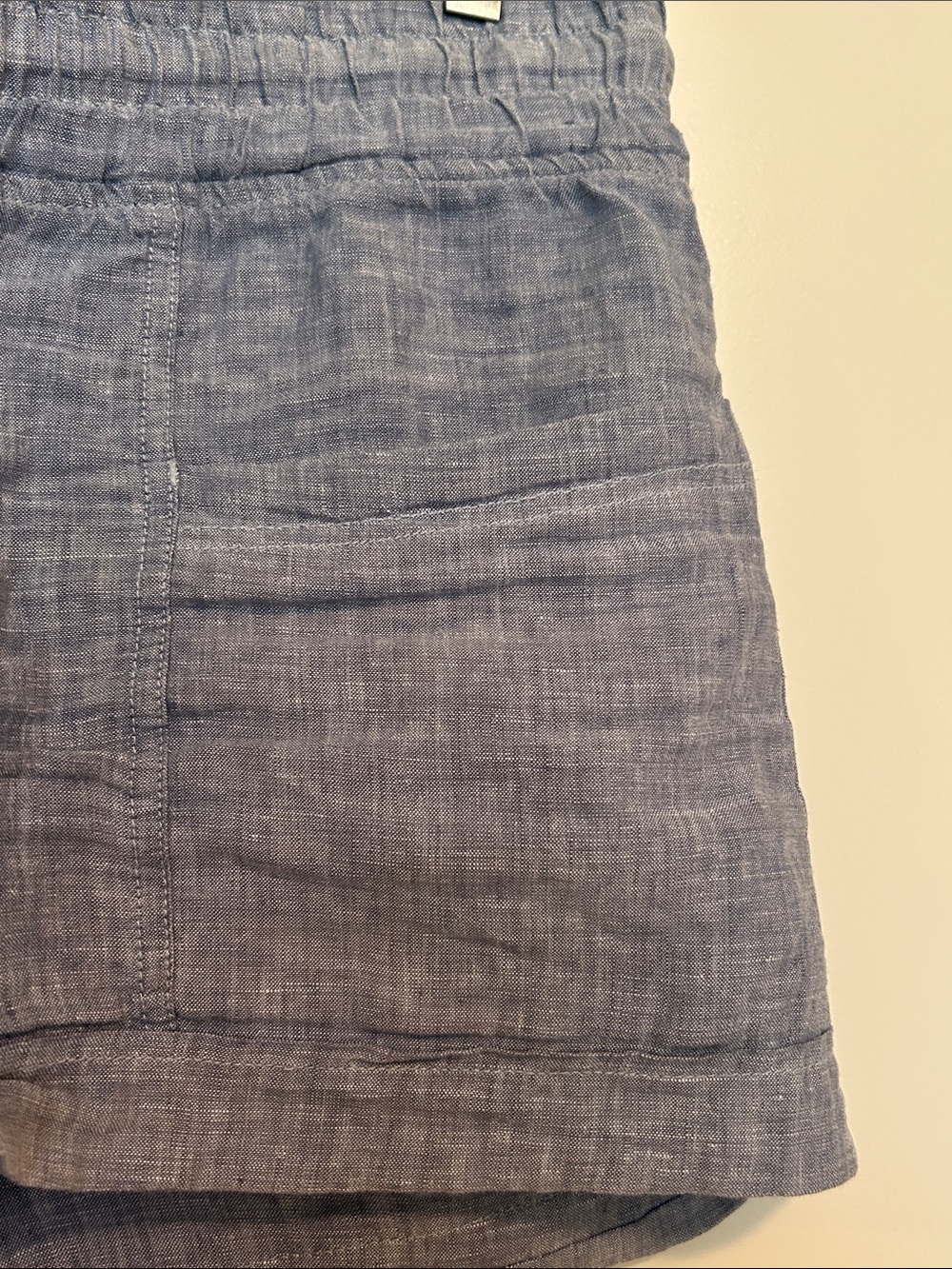 Athleta Light Blue Cabo linen Drawstring Women's Shorts size 10 - Picture 3 of 9